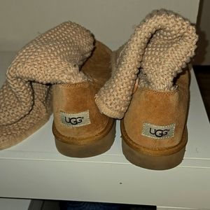 Womens UGG size 10 chestnut sweater boot. GENTLY worn!